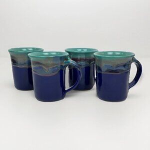 Lot of 4 Clay in Motion Coffee Mugs Mystic Waters Neher 2014 ☕🌊